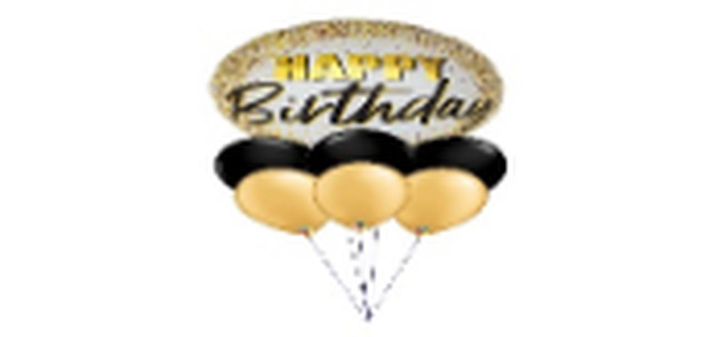 Happy Birthday Gold Bouquet