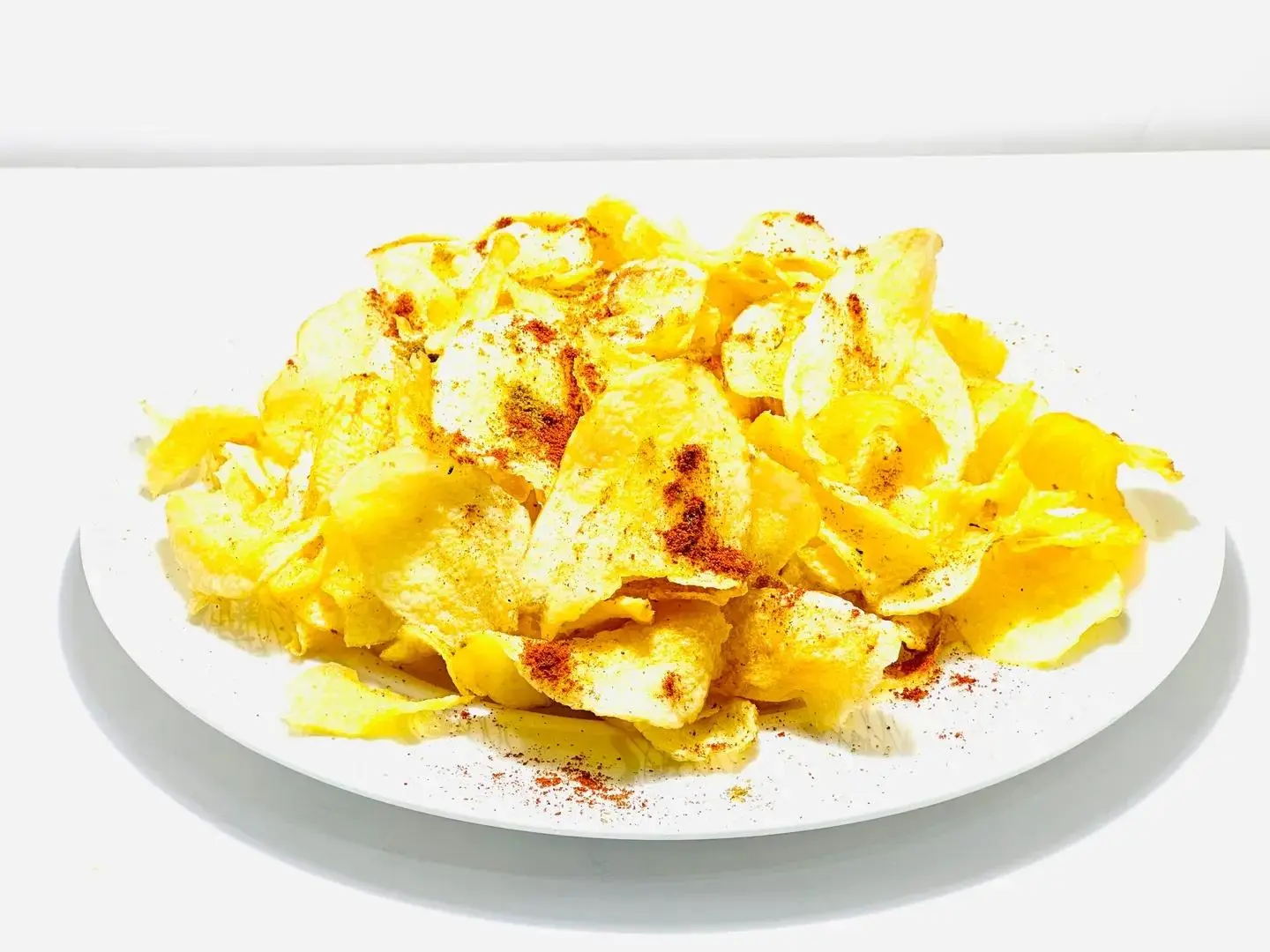 Plate Of Chips Potatoes