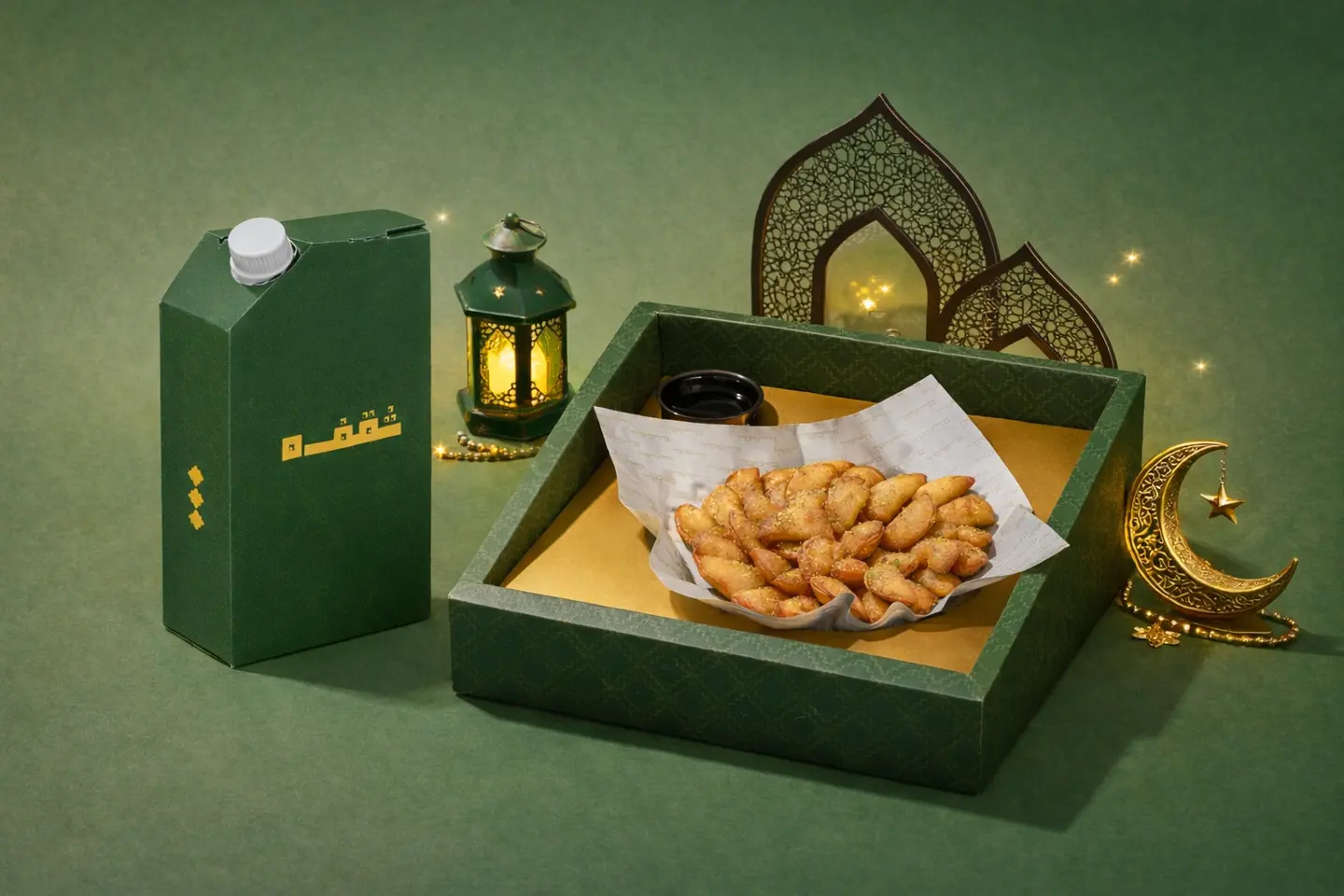 Mini Qatayf + Saudi Coffee Box