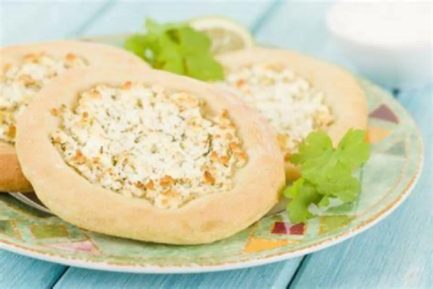 Kiri Cheese Manakish With Halawa