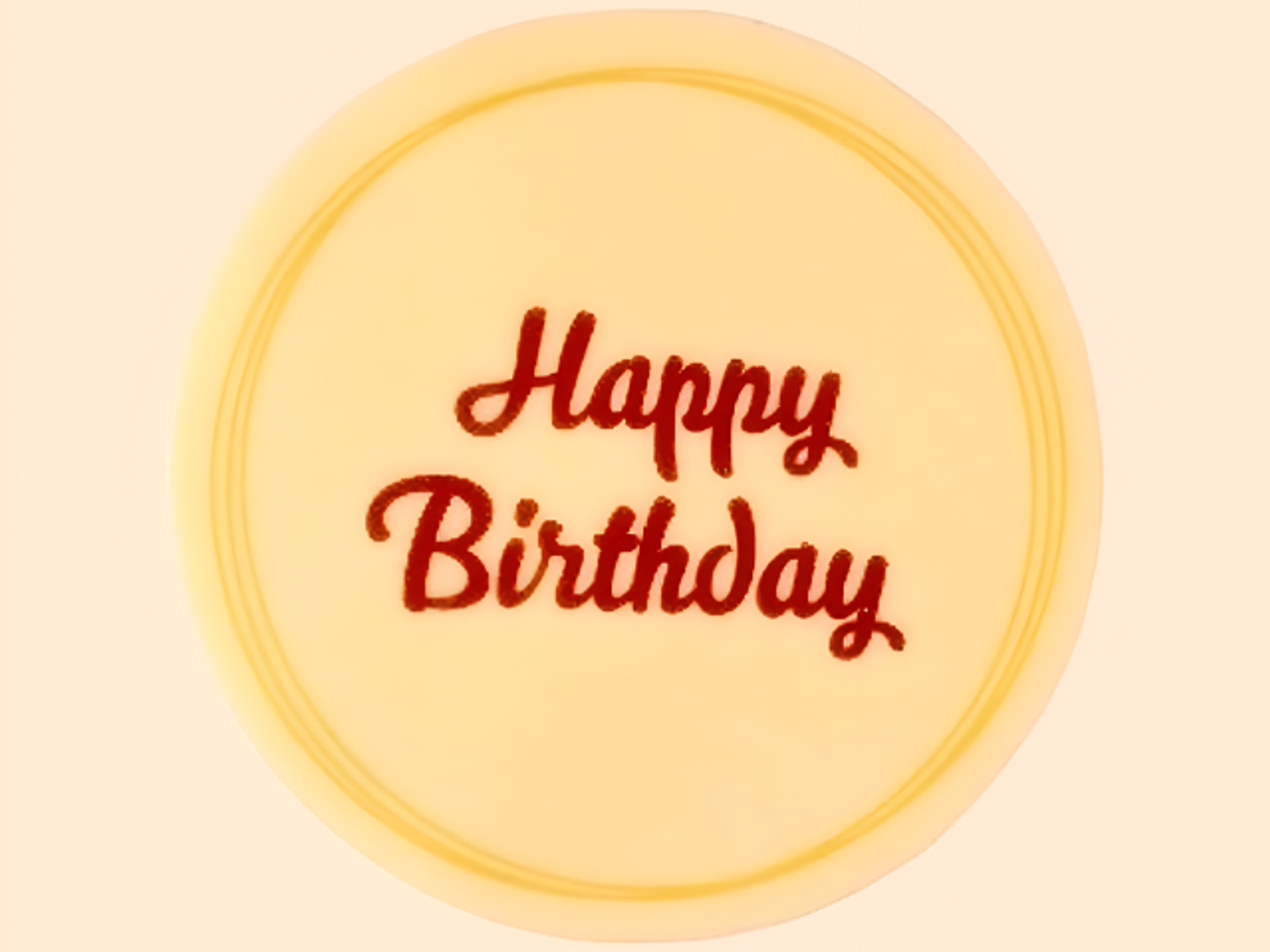 “Happy Birthday” Transfer Sheet Piece