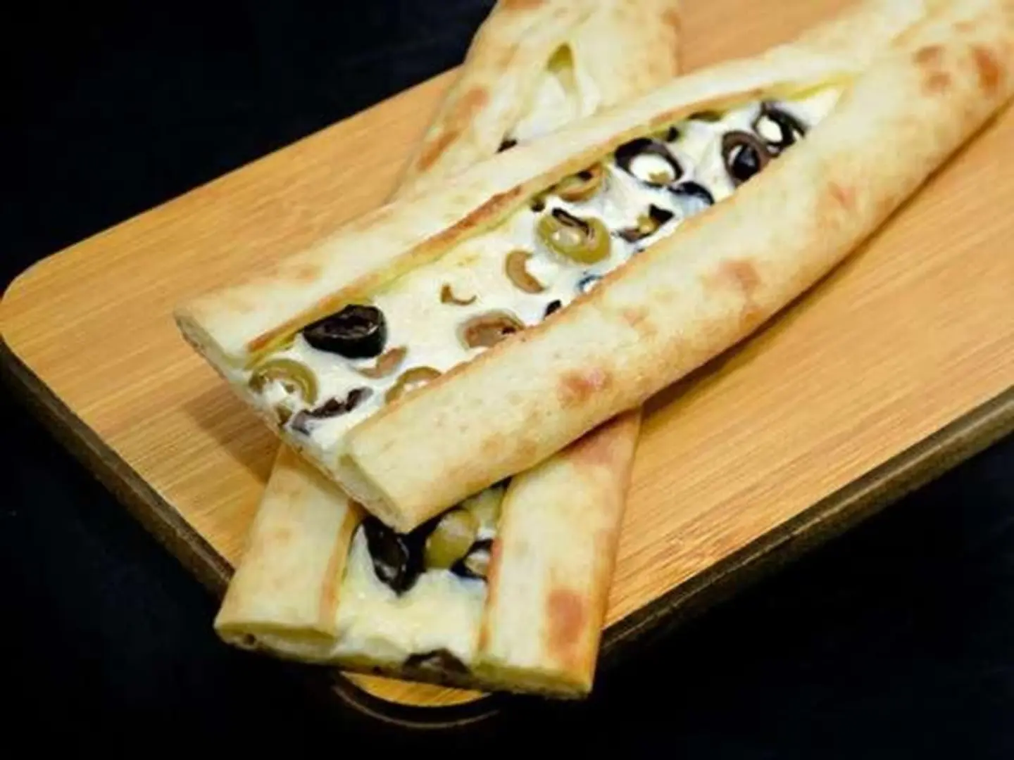 Labneh And Olives Pie.