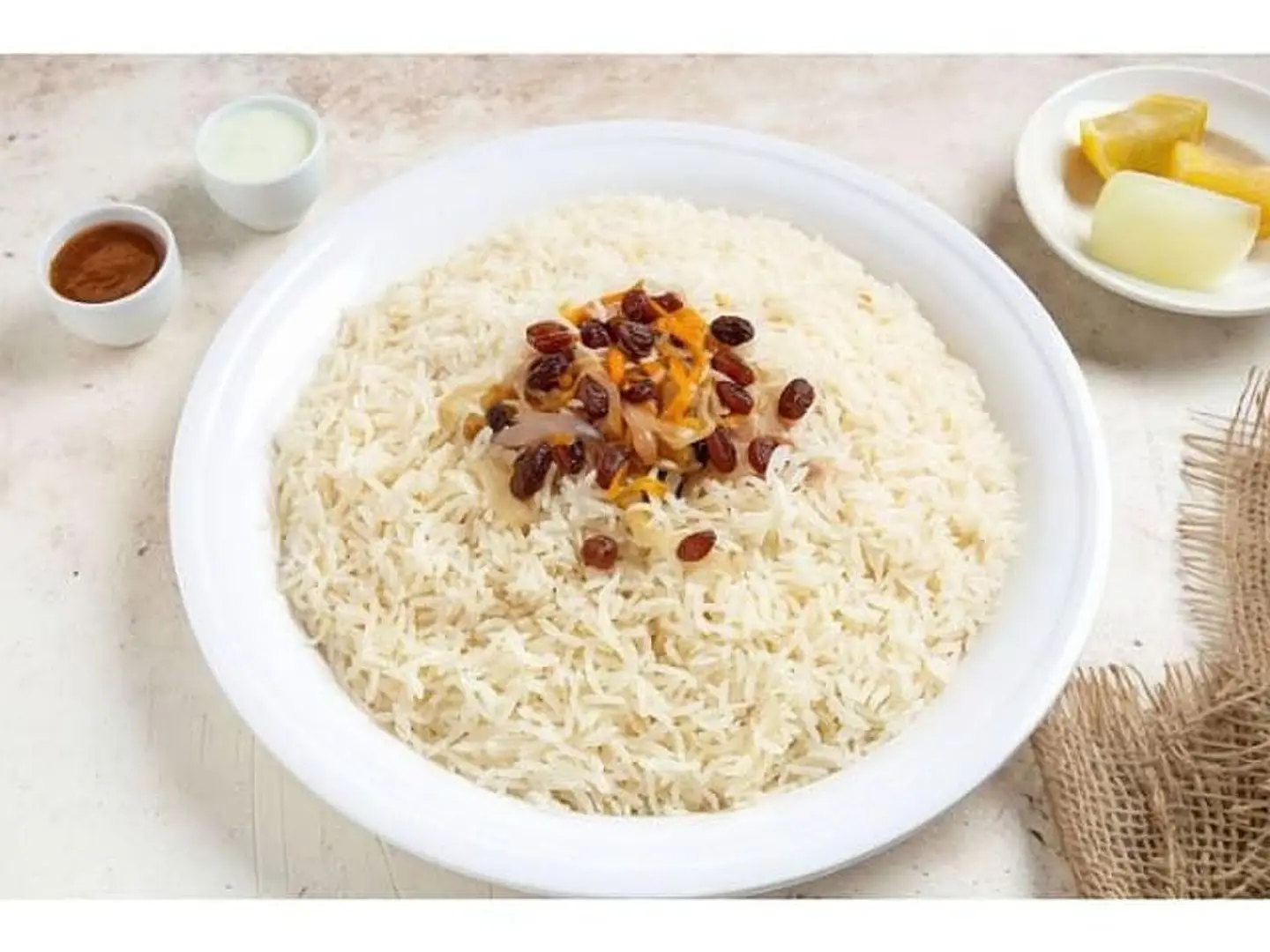 صحن ارز ابيض عربي