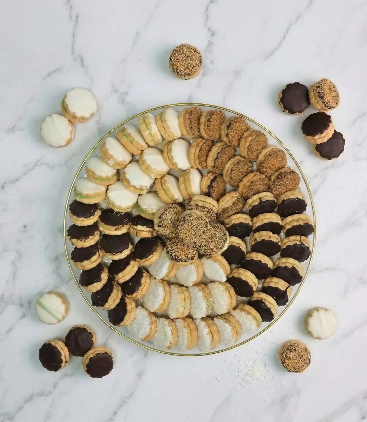 Round Petit Four Platter