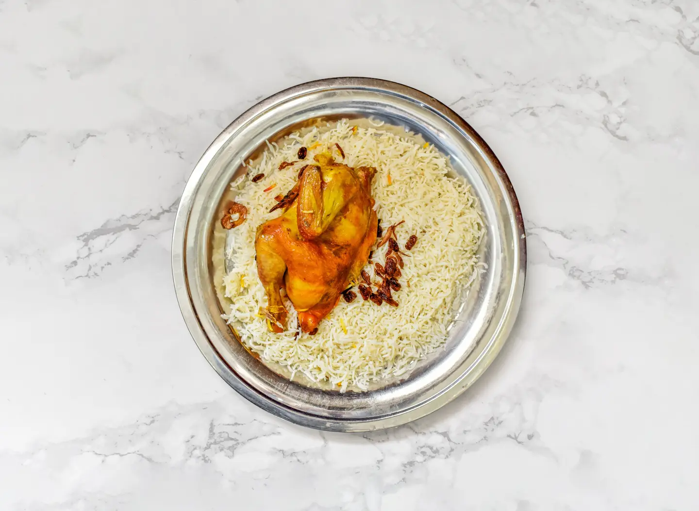Half Chicken Mandi Rice Pishawari