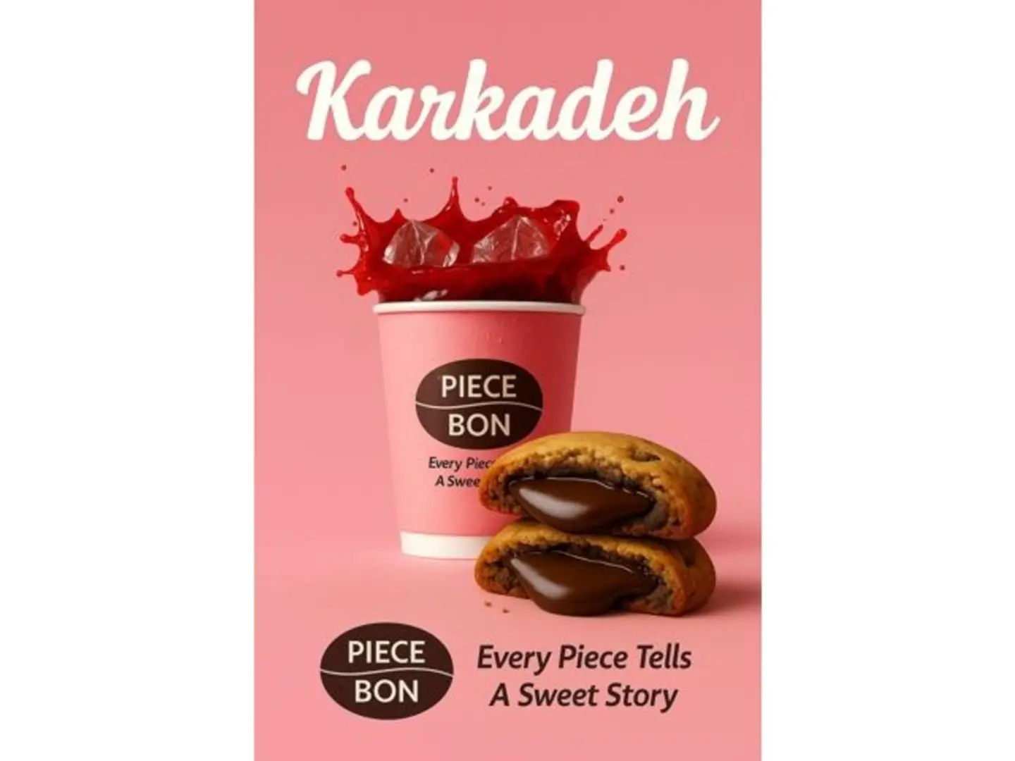 عرض الكركديه مع كوكيز شوكولاتة محشية