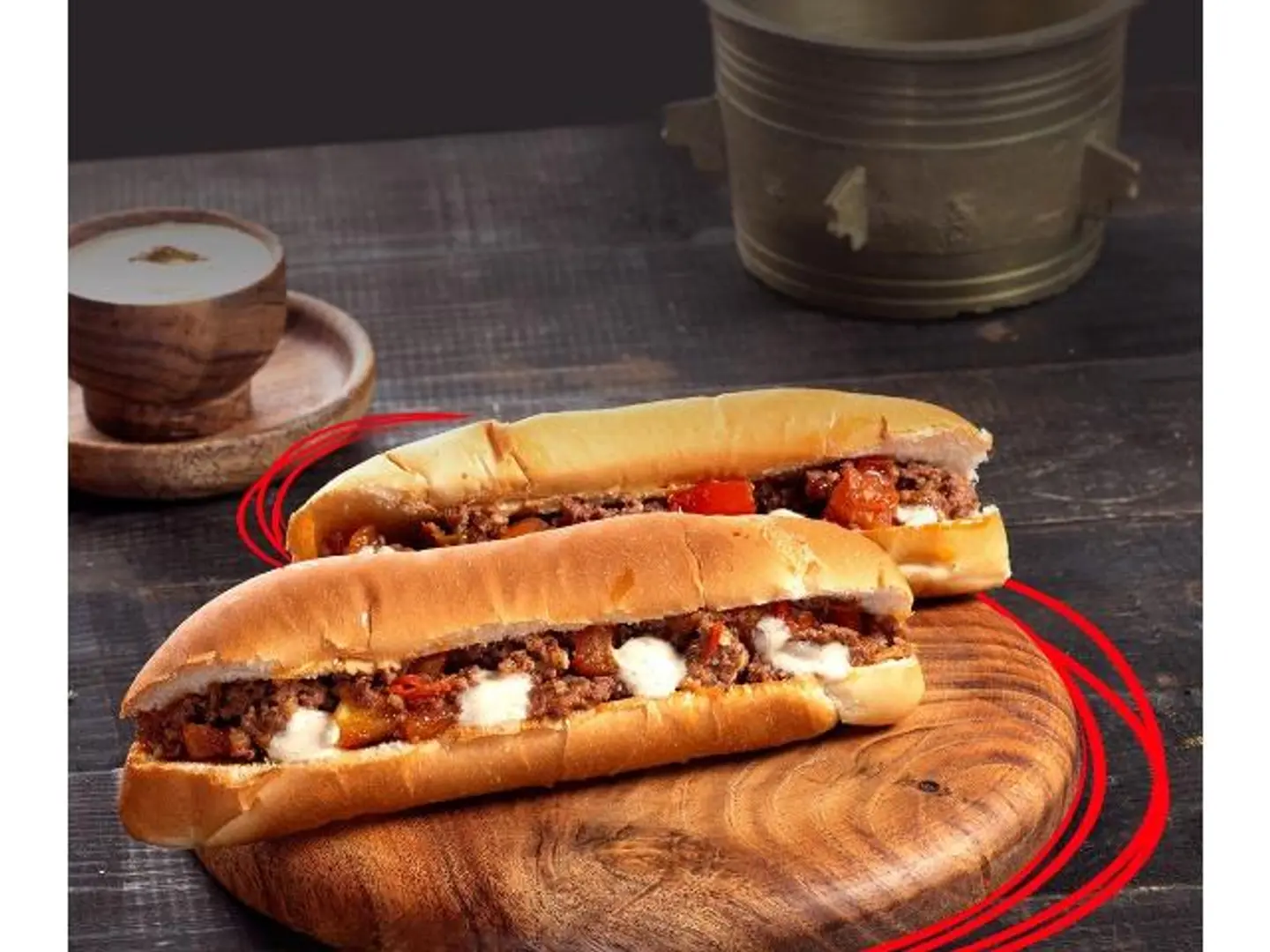 Mgalgal Meat Sandwich With Soft Cheese