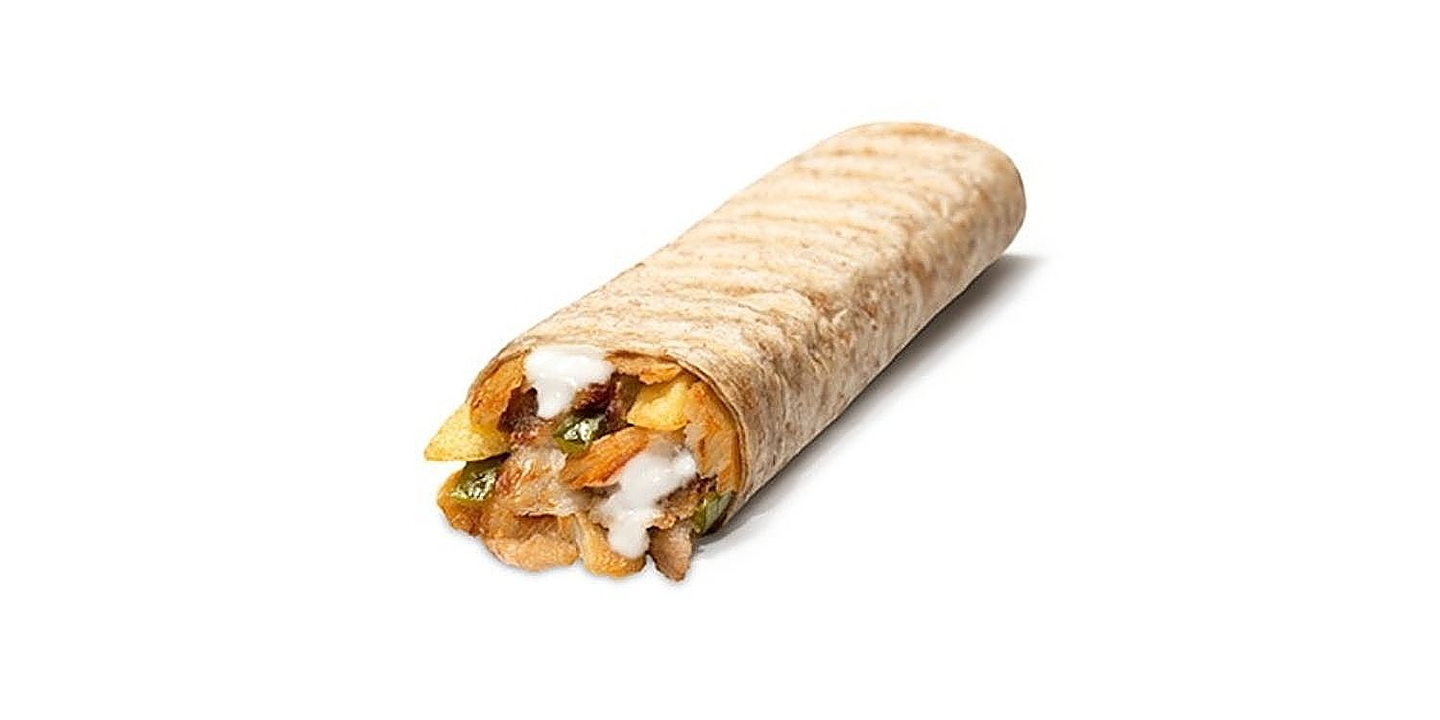 شاورما صاروخ مع جبن