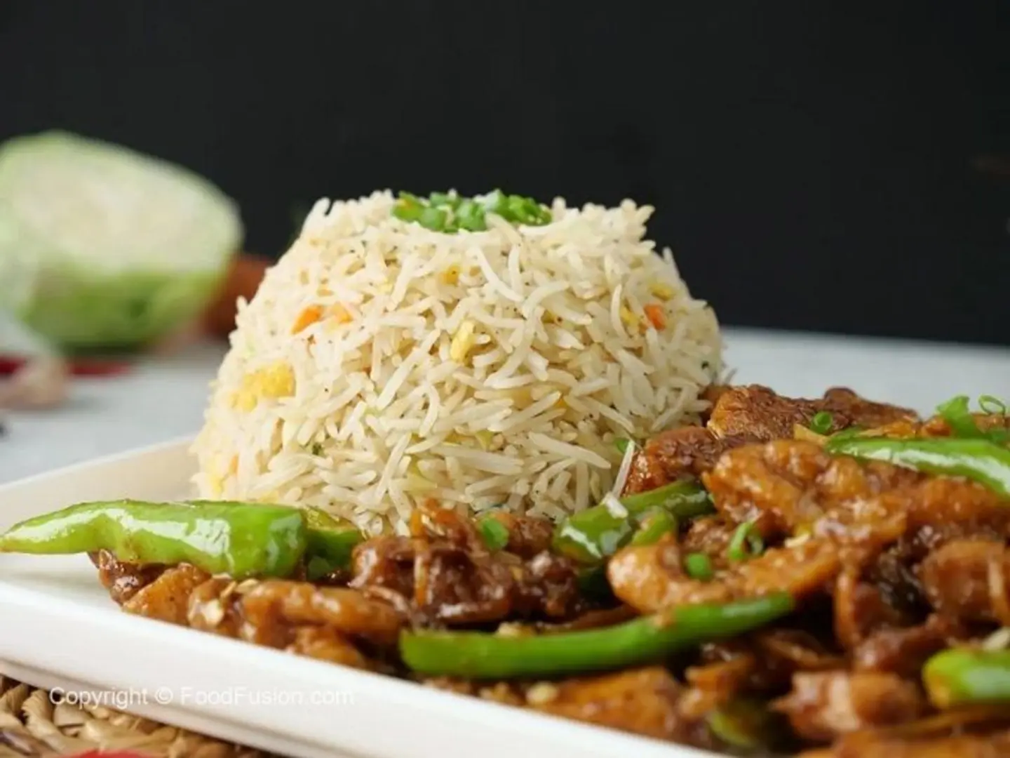 Chicken Chilli With F.Rice