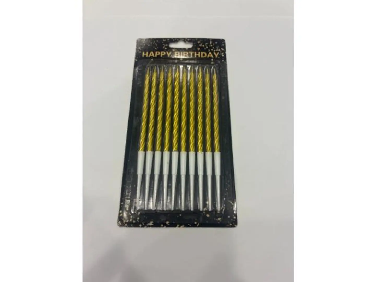 Spiral Birthday Candles Gold Color