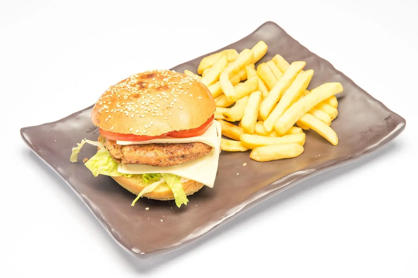 برجر دجاج بالجبن