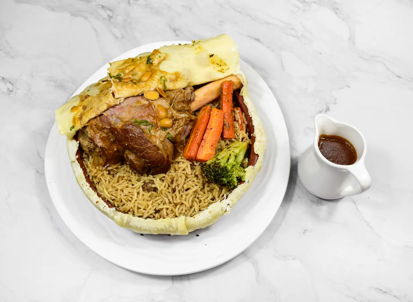 Lamb Banana With Rice