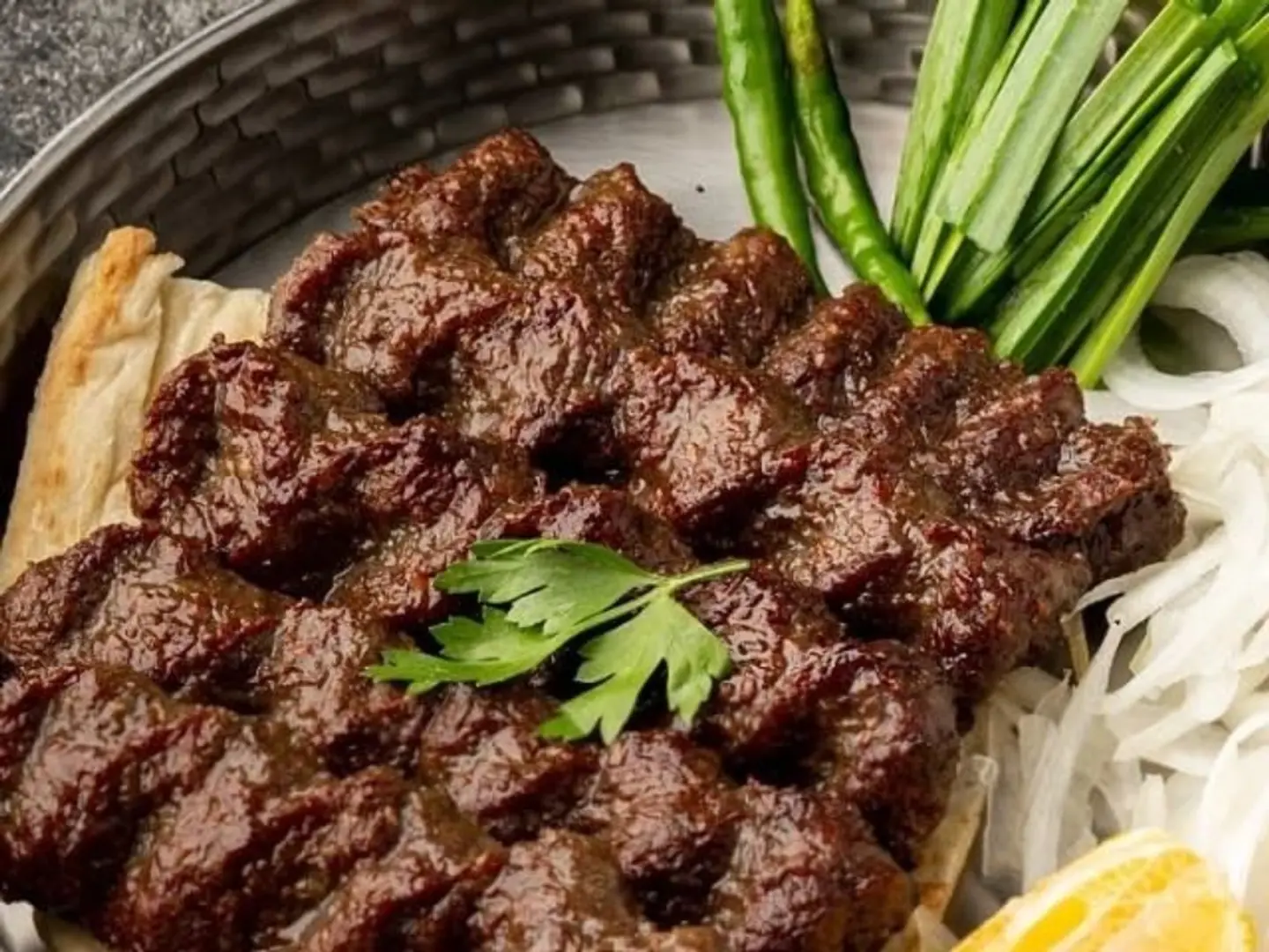 صحن كباب لحم