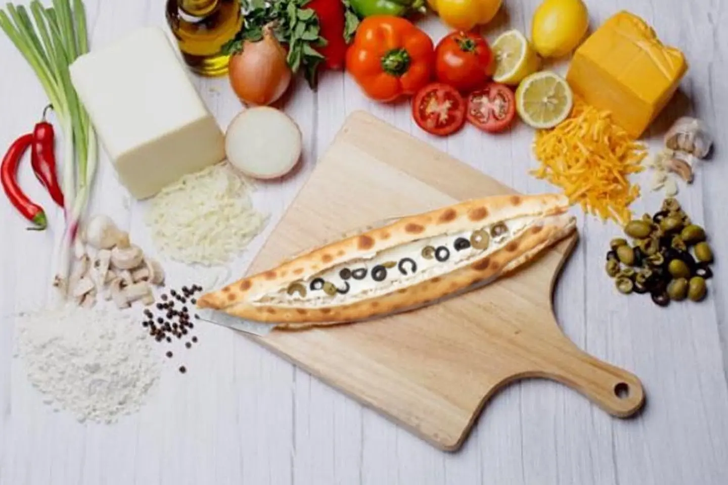 Salty Cheese Pie With Olives