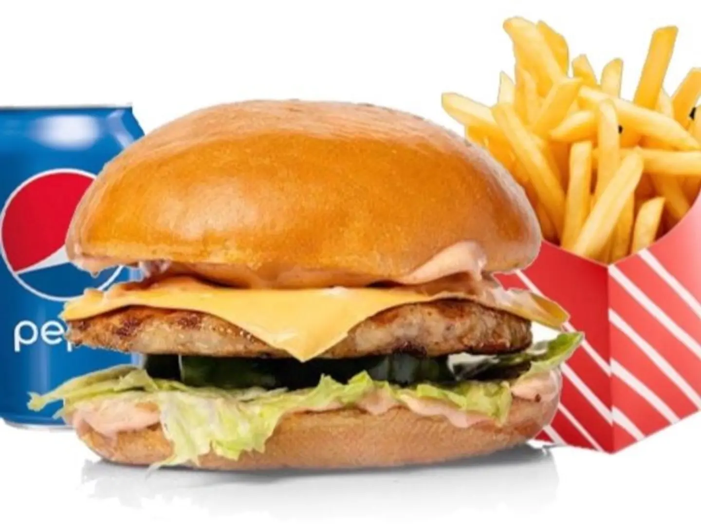 Charcoal Chicken Burger Meal