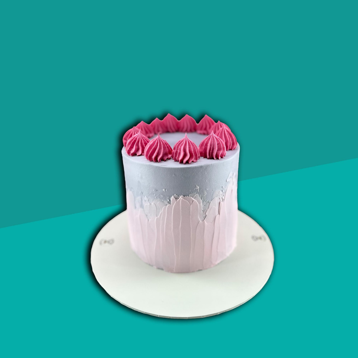 Grey N Pink Cake