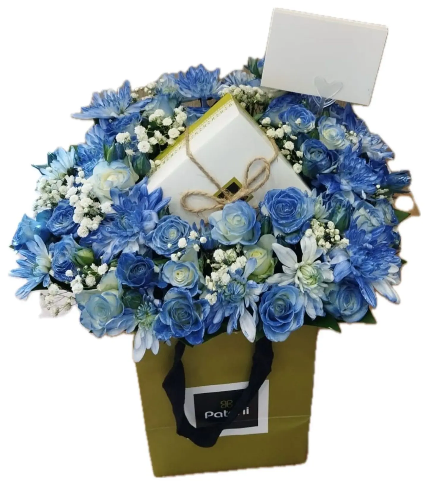 A Quarter Of Patchi With Heavenly Roses For A Birthday