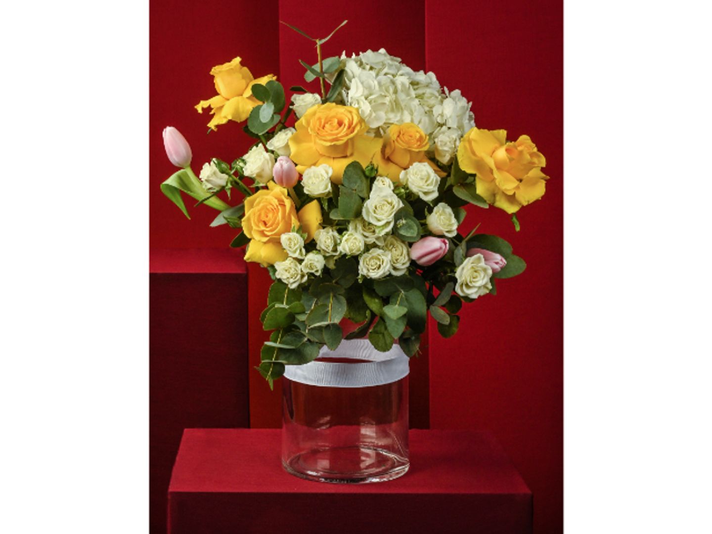Yellow Rose Vase