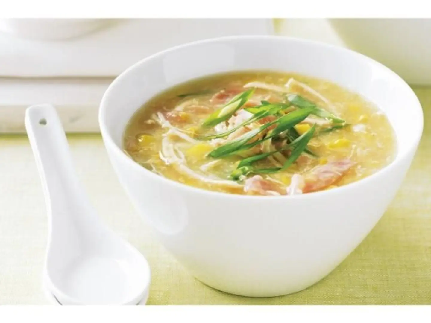 شوربة الذرة الحلوة نباتية