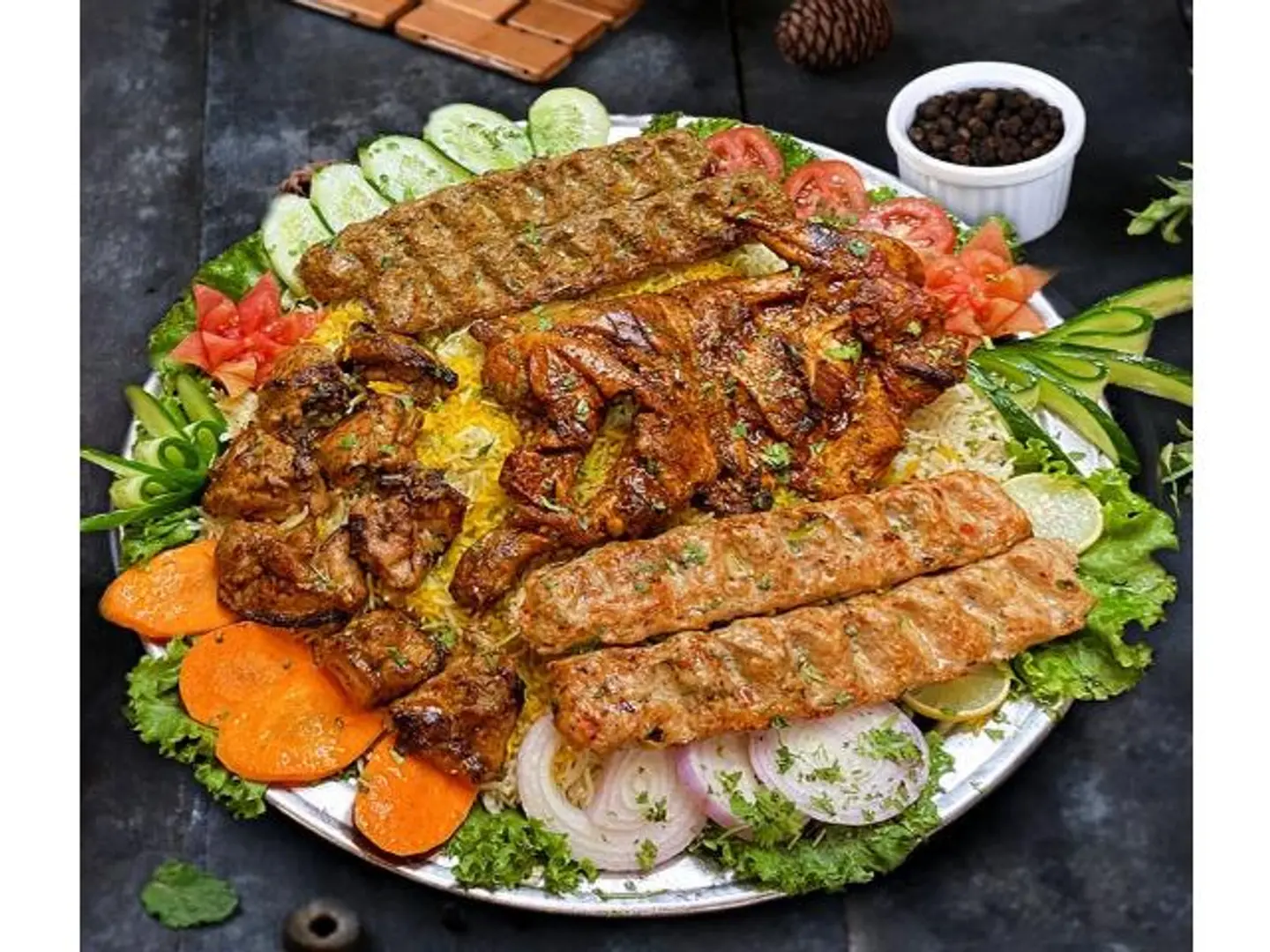 Barbecue Rice Platter