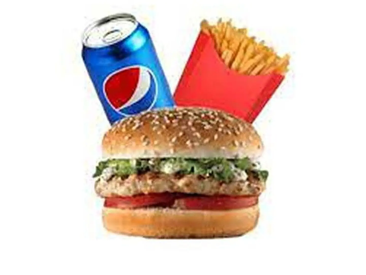 Meat Burger Meal Potato Bun