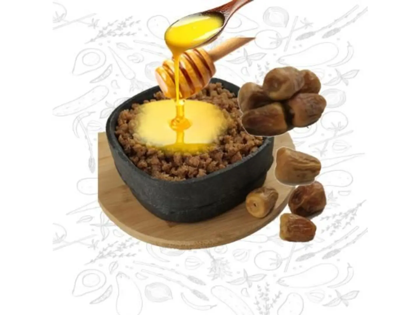 Date And Ghee Fatteh