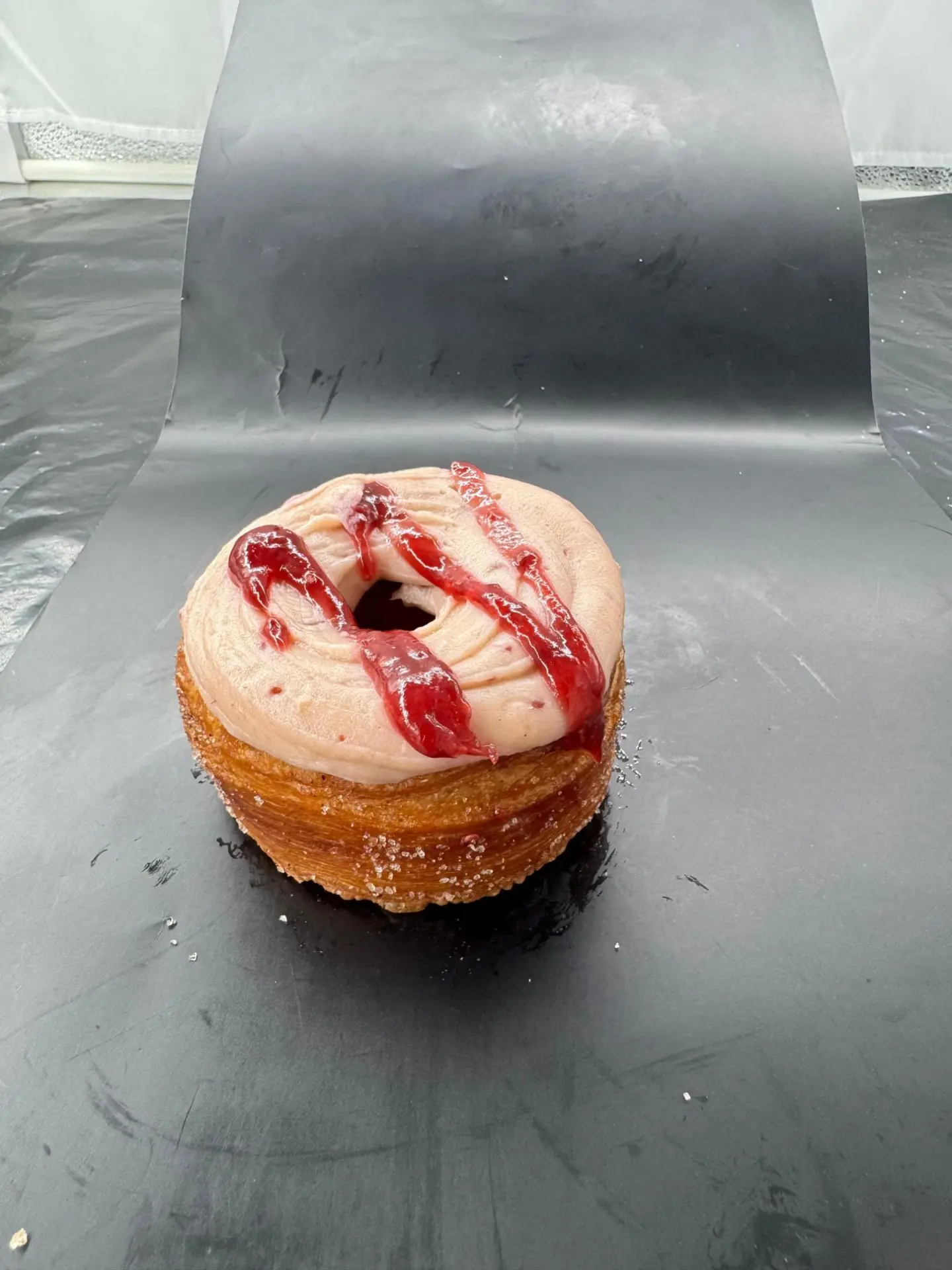 دونات توت احمر