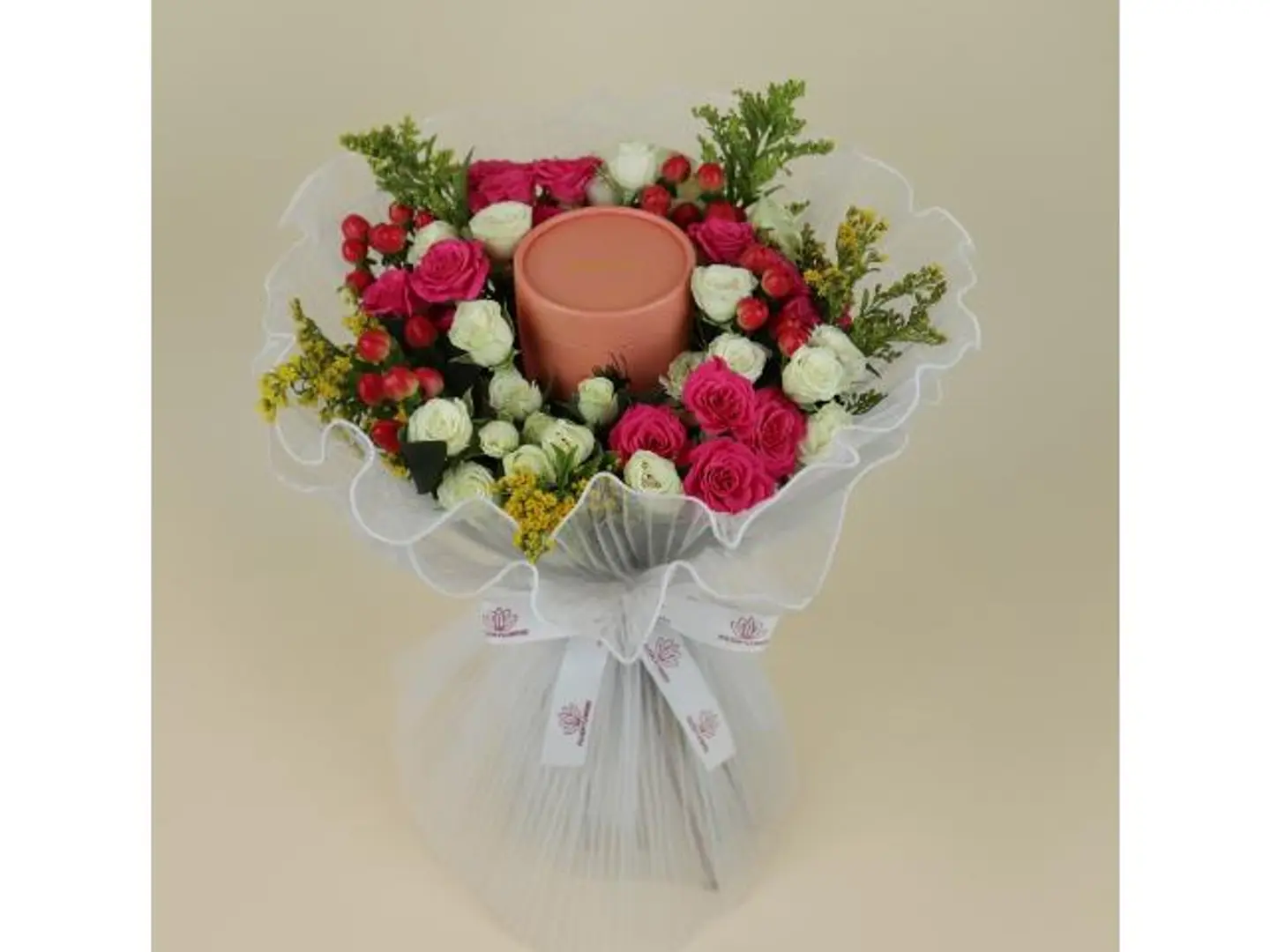 Anoush Sweets With Fuchsia Flowers