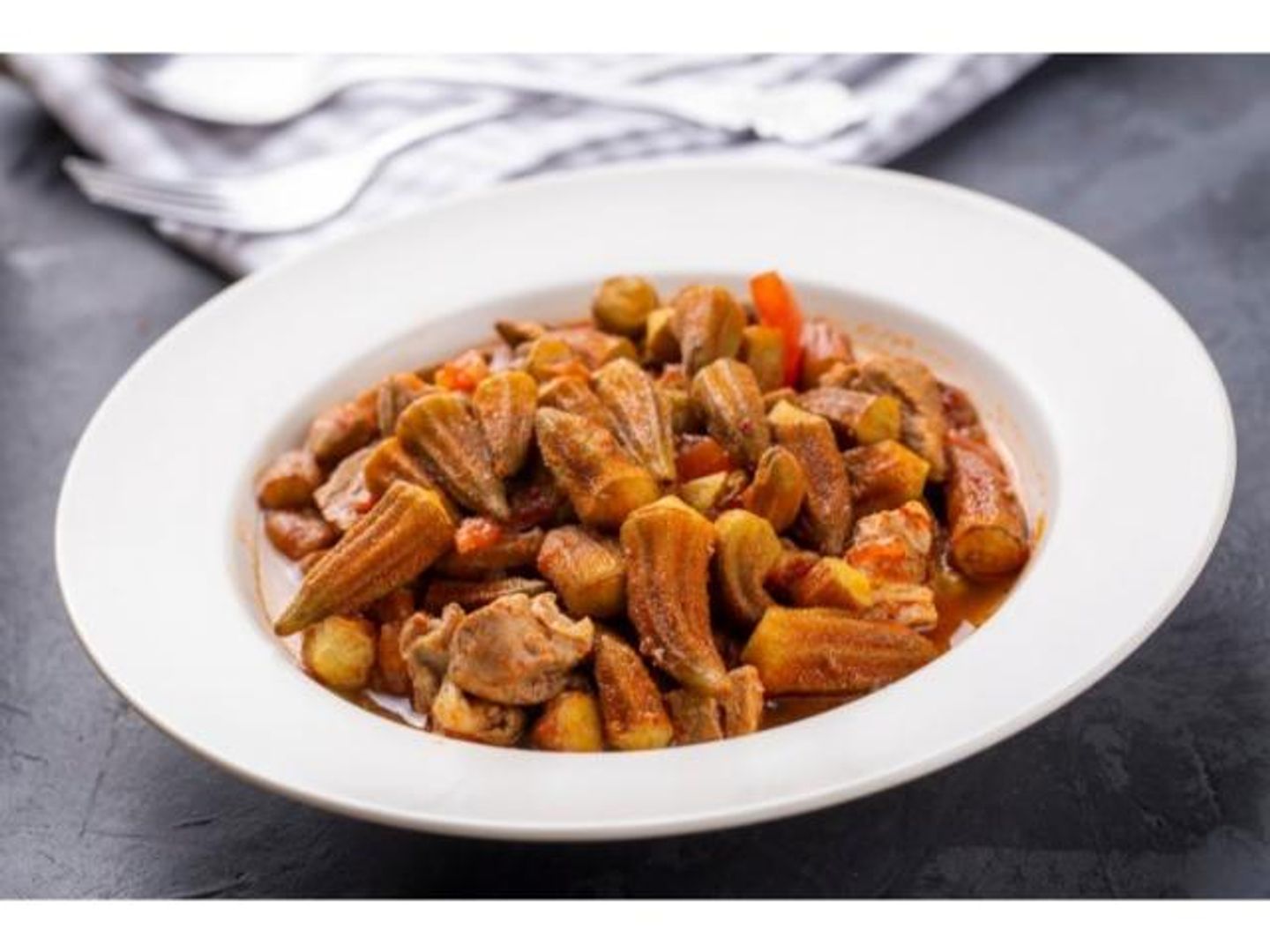 Fresh Okra Dish
