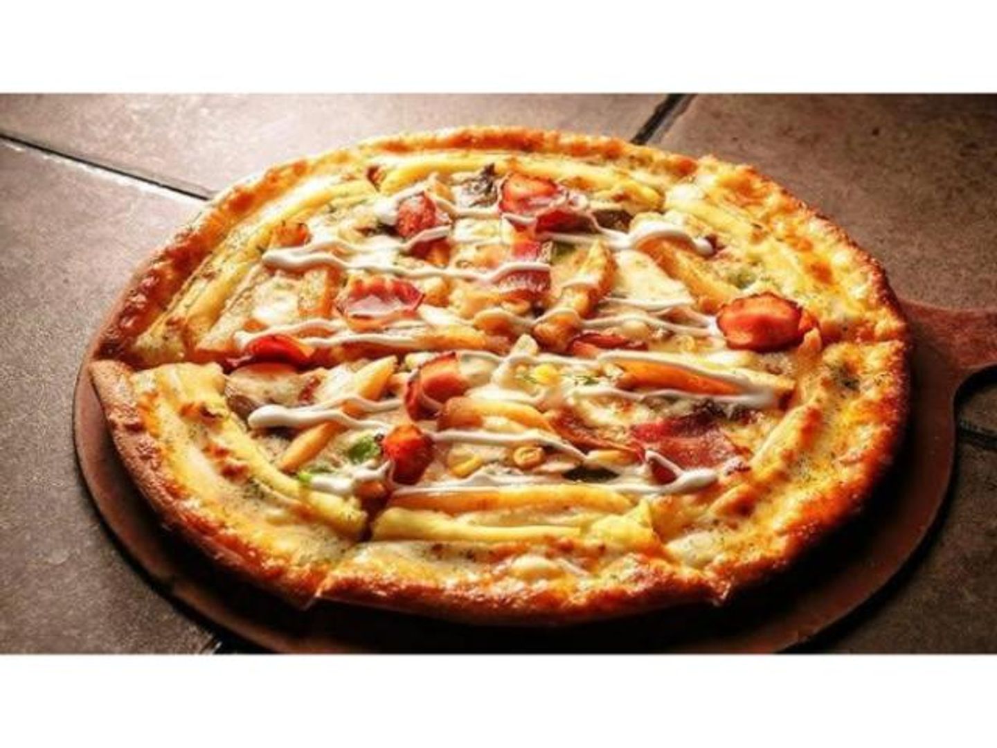 Grilled Potato Wedges Pizza