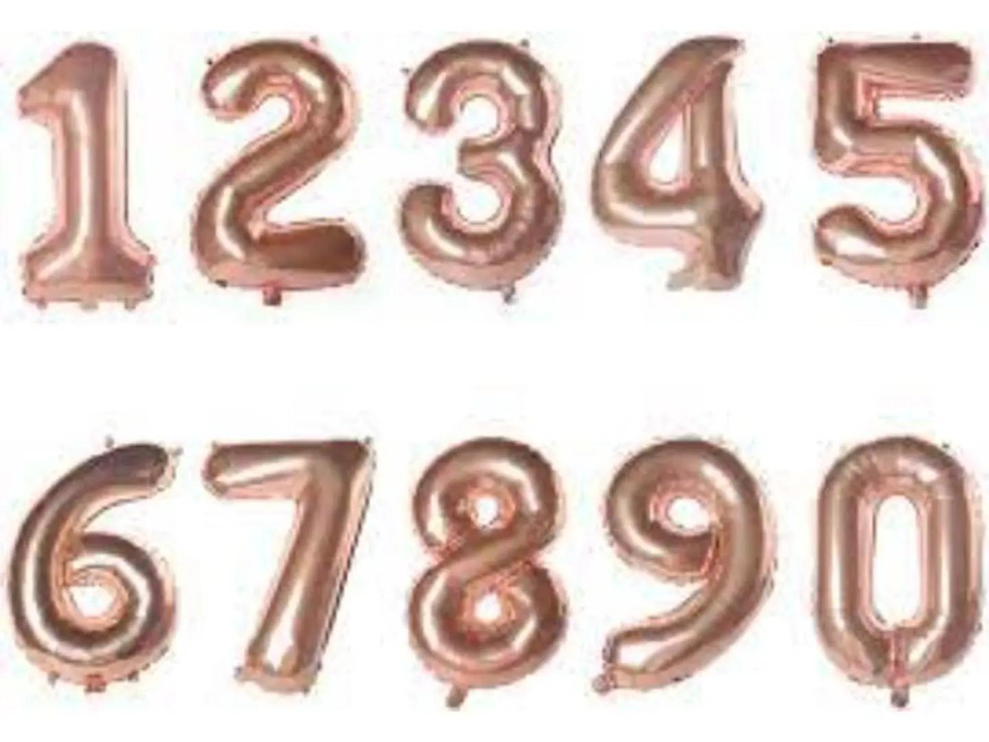 بالون فويل أرقام هيليوم