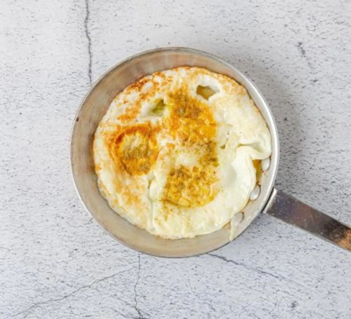 Fried Eggs With Cream Cheese