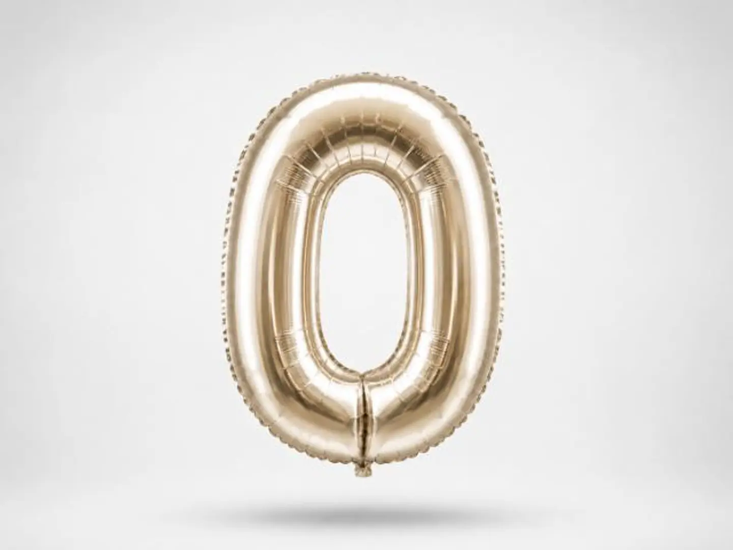 Silver Balloon Letter O