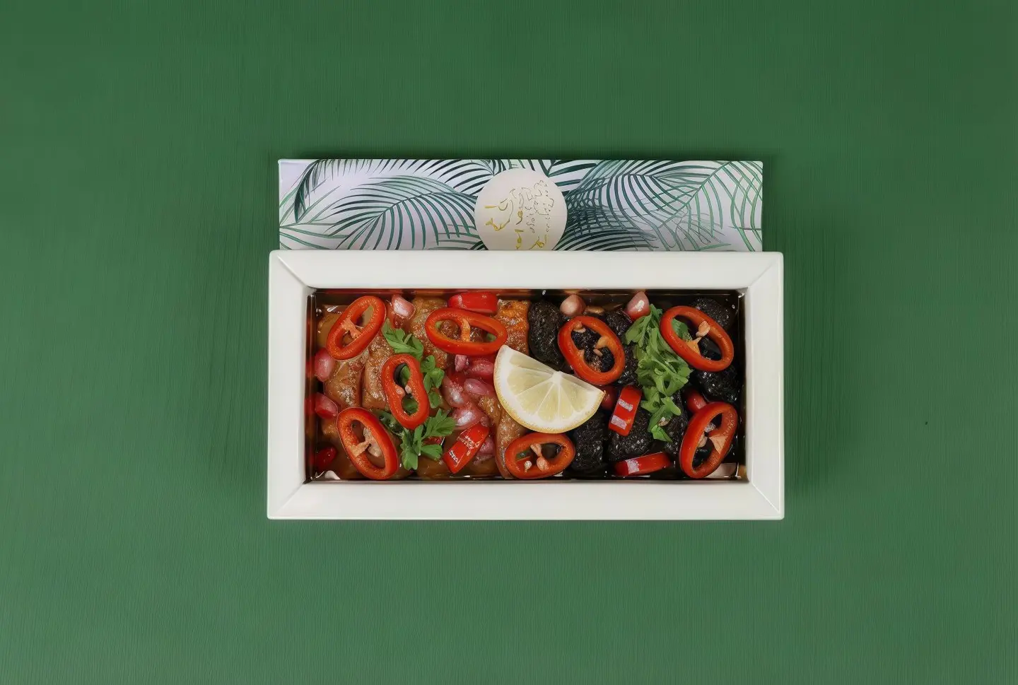 مشكل ورق عنب ومحشي ملفوف حار صغير