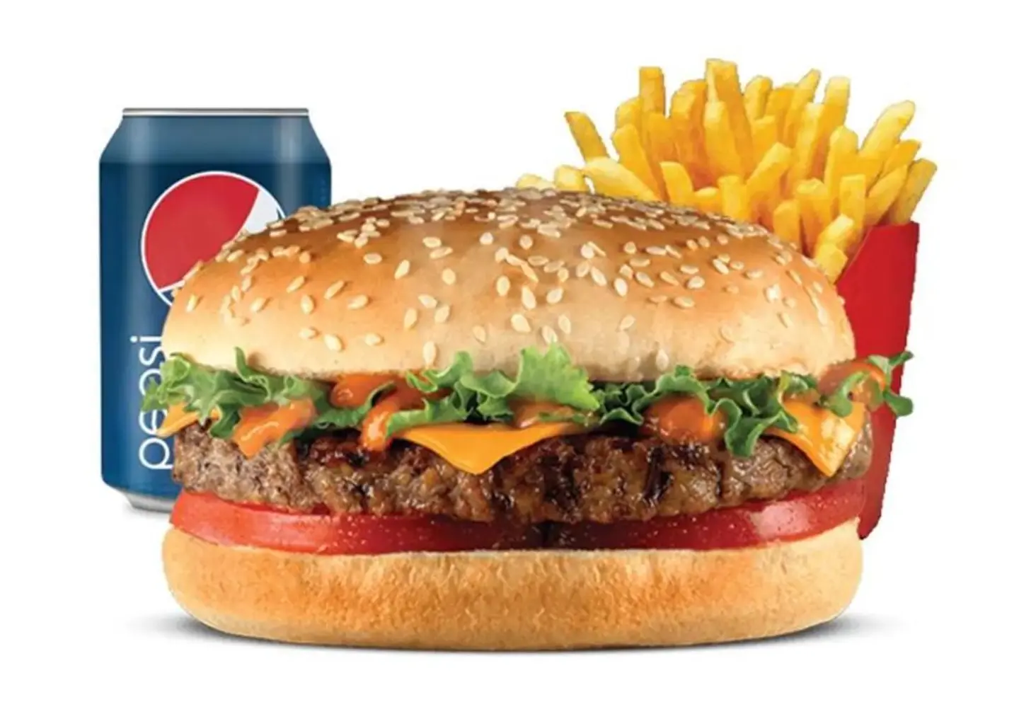 Grilled Charcoal Burger Meal