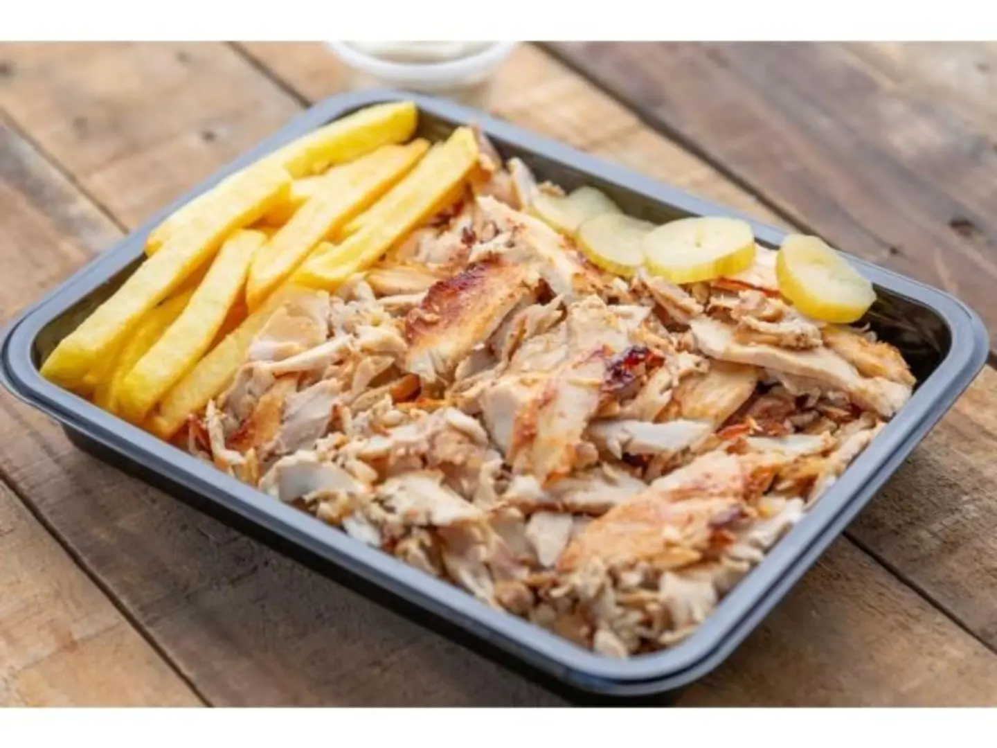 صحن شاورما مع جبن