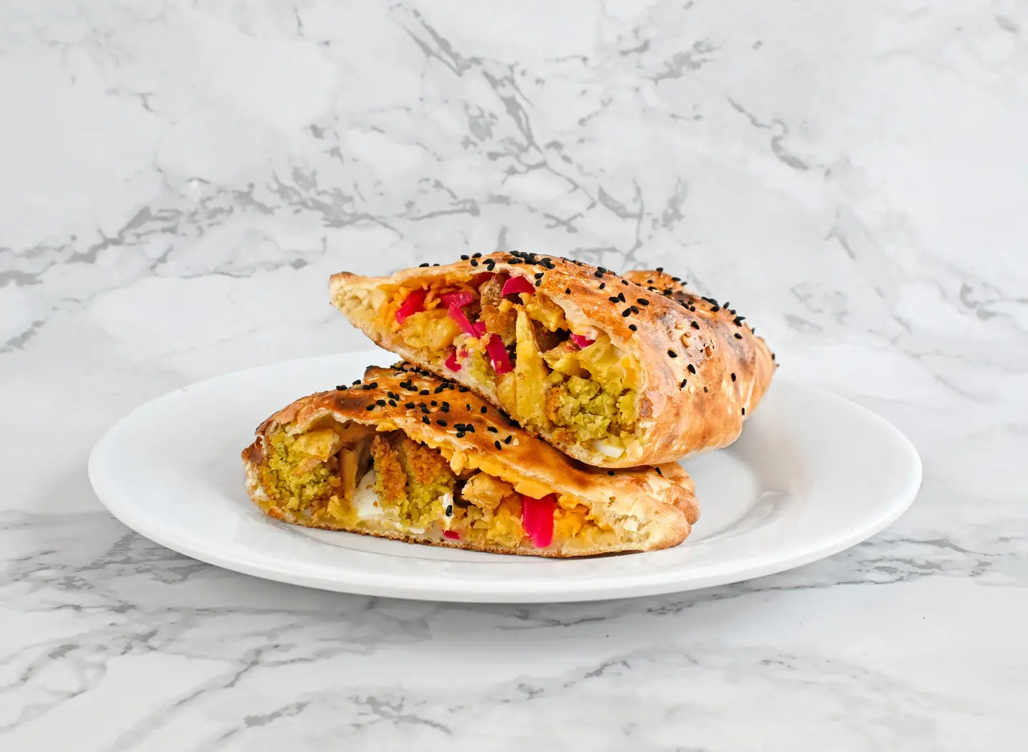 فطيرة فلافل عادي