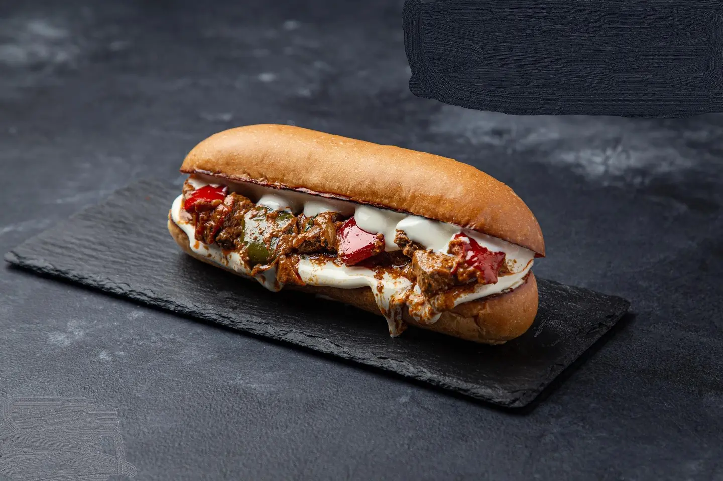 Liver With Mutabbal Sandwich