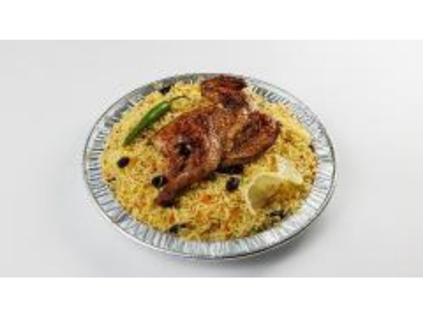 نص دجاج مظبي مع رز بخاري