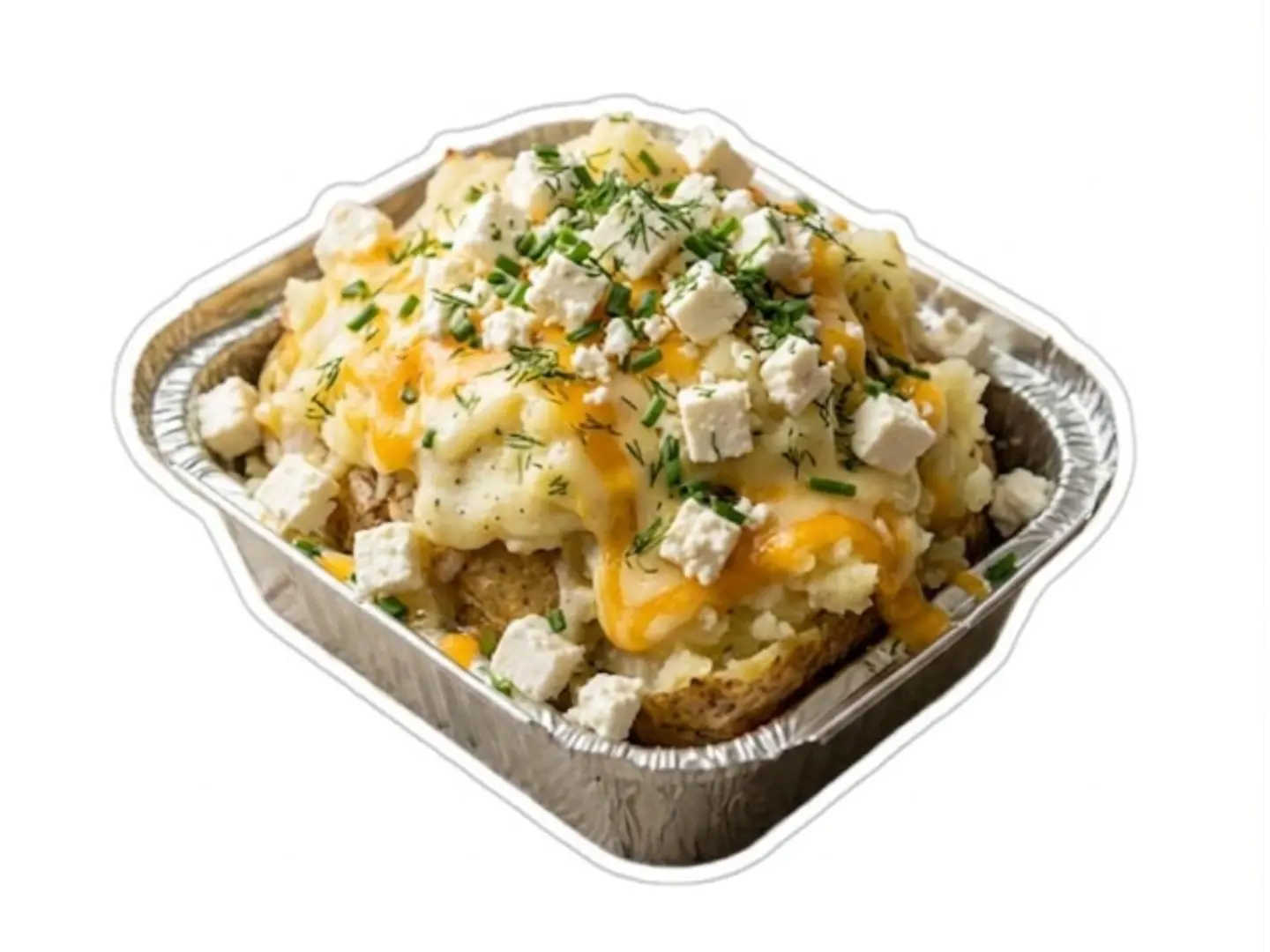 Baked Potato With Feta Cheese