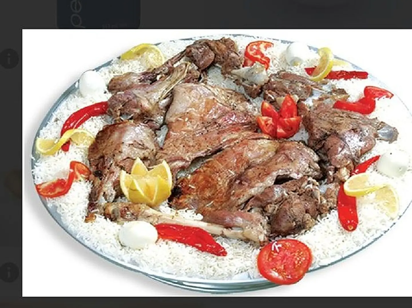 Quarter Mandi Goat With Rice