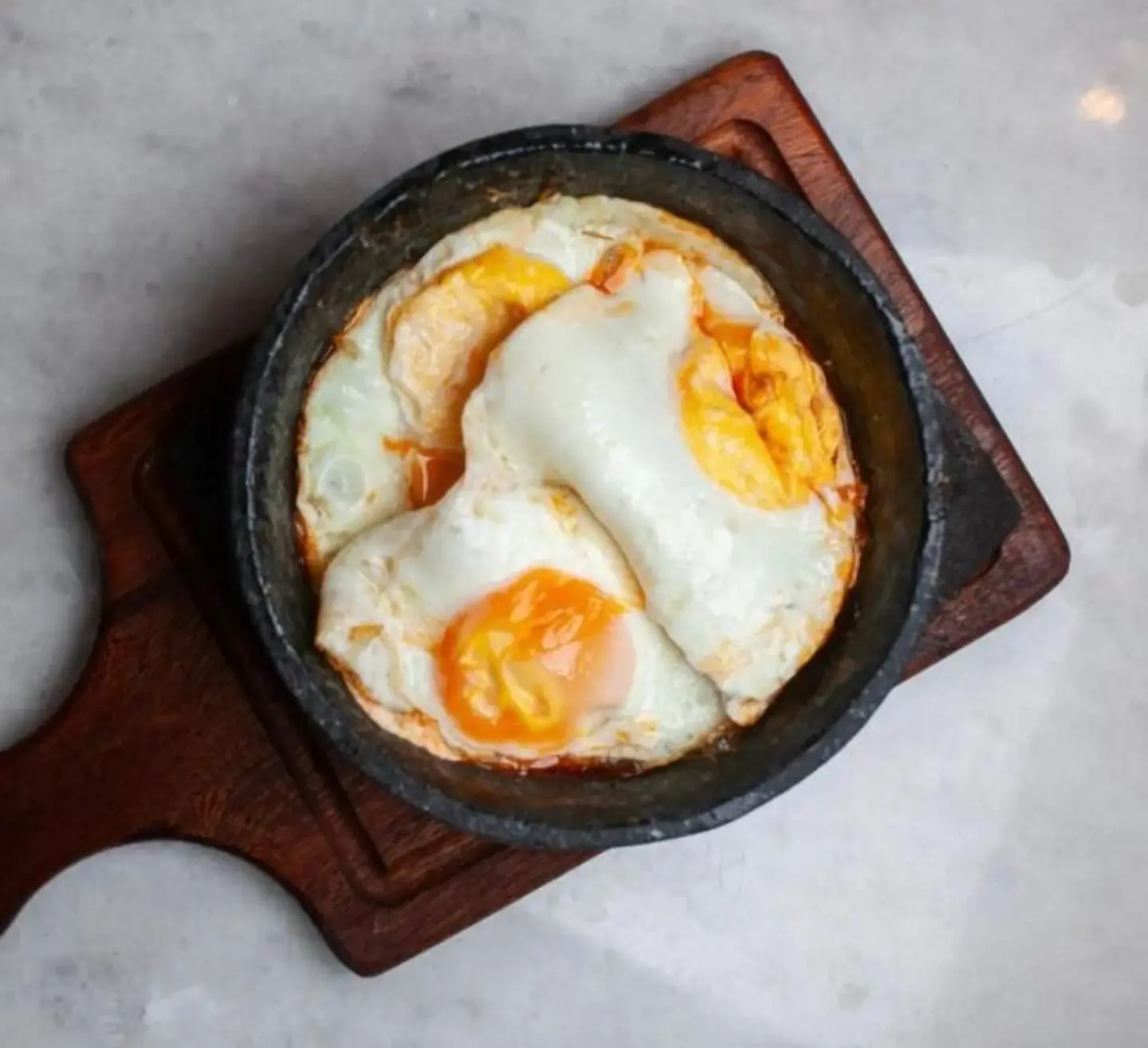 Sunny Side Up Egg With Cheese Clay Pot