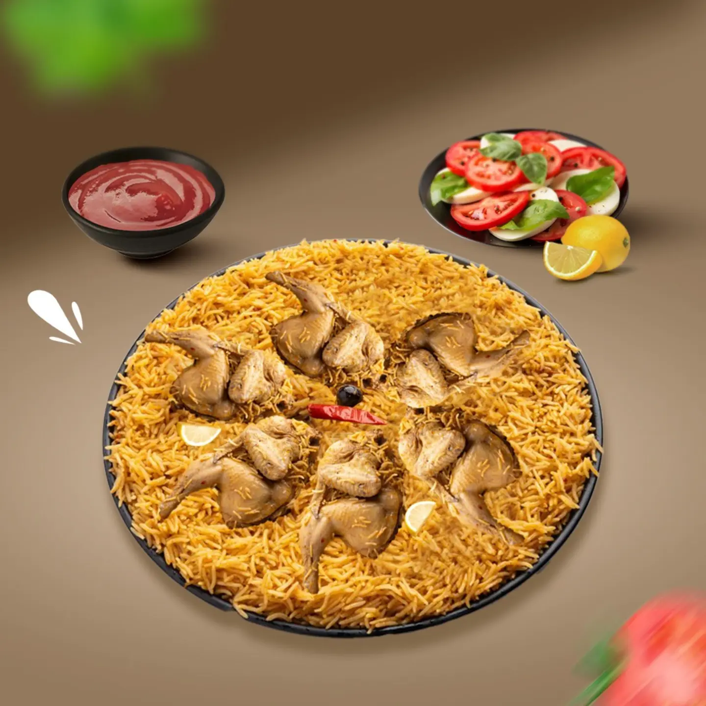 صينية دجاج مضغوط 7افراد