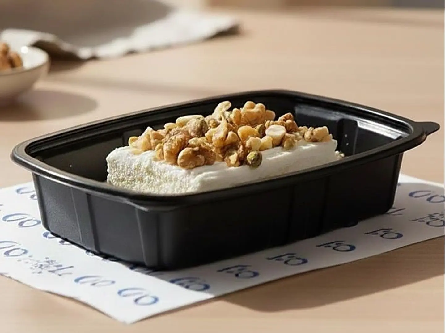 قشطوطة رز بلبن مع المكسرات