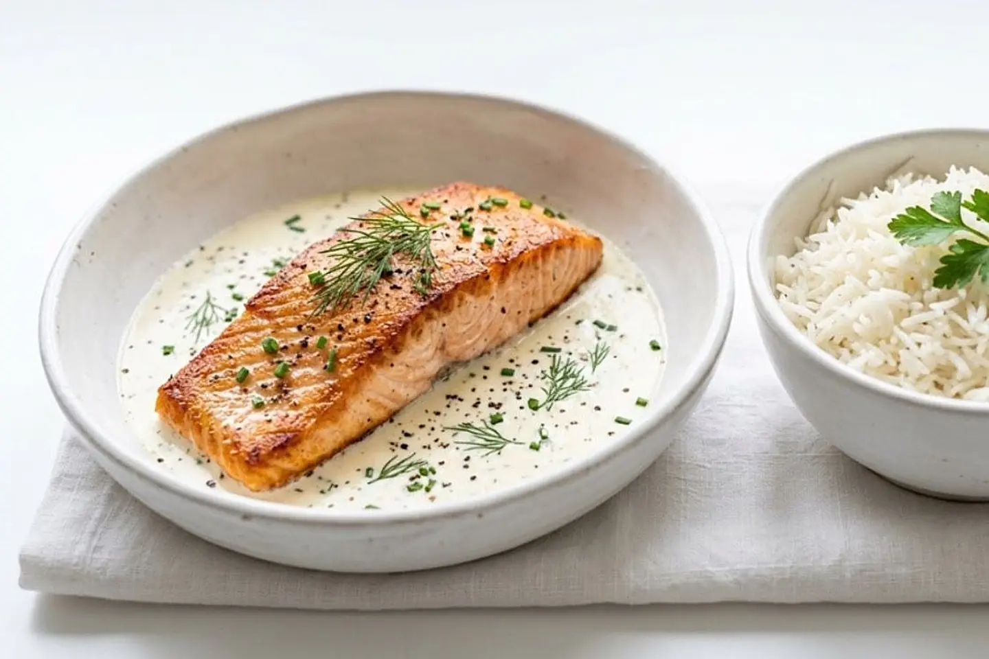 Salmon With Lemon And Cream