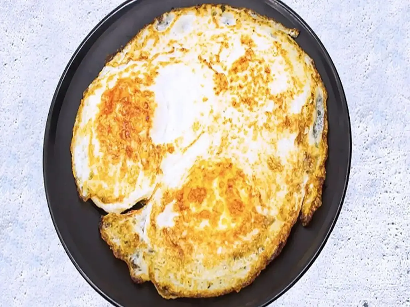 صحن بيض مقلي سادة