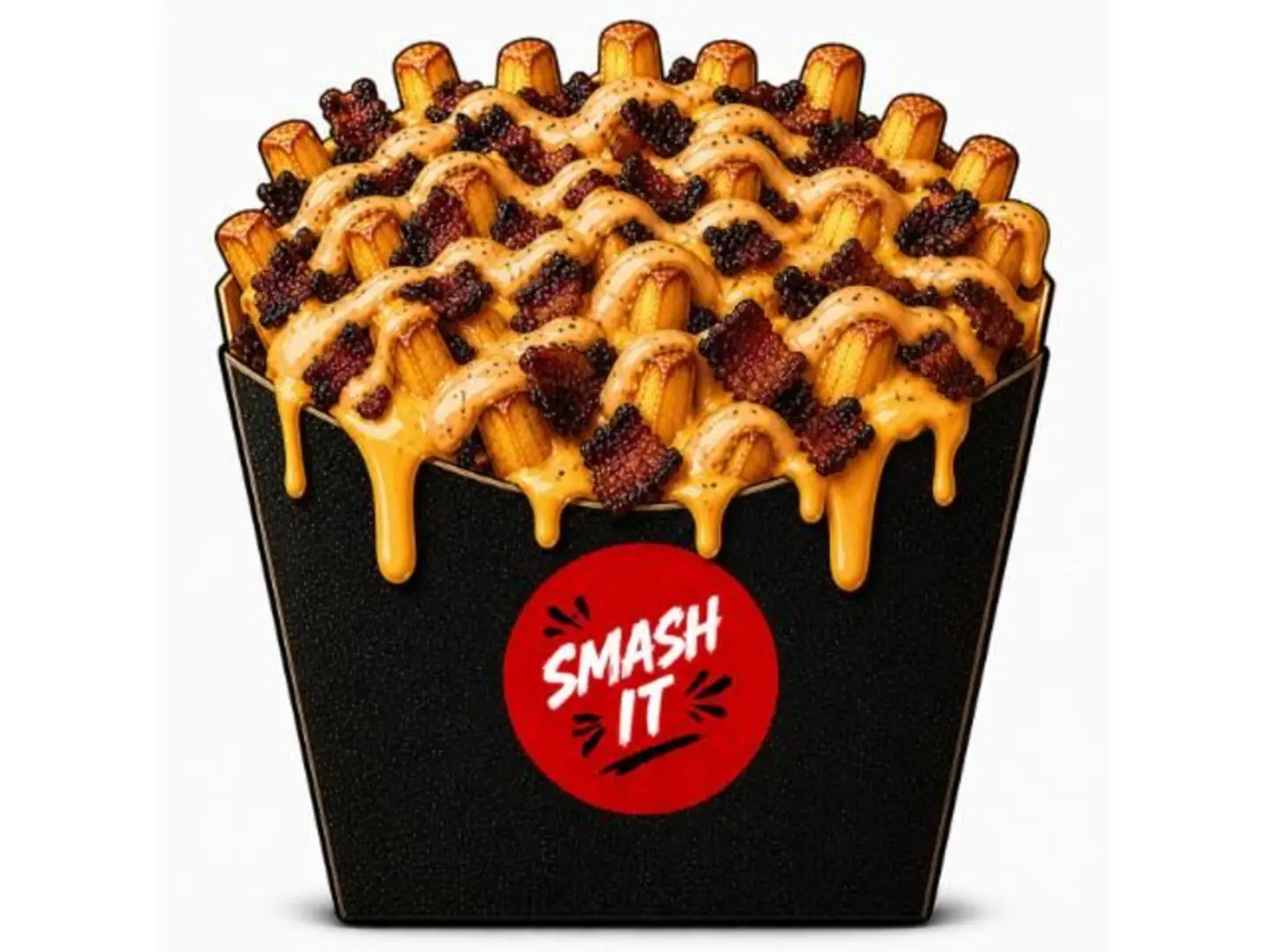 Bacon Cheese Smash Fries