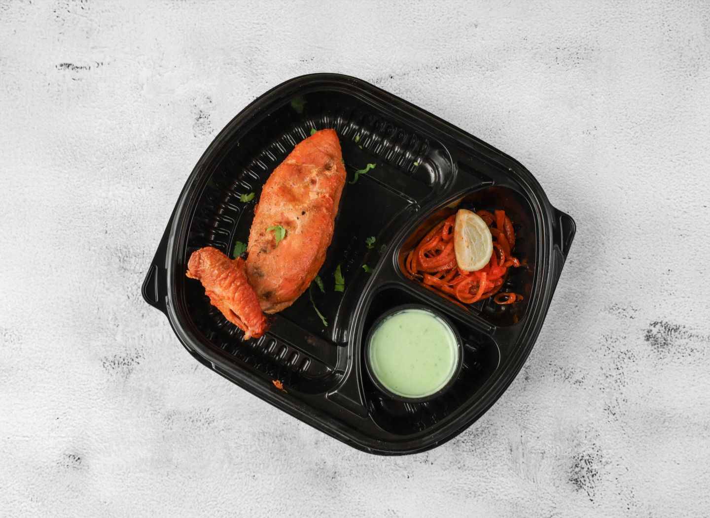 Peri Peri Grilled Chicken Thigh In Tandoor