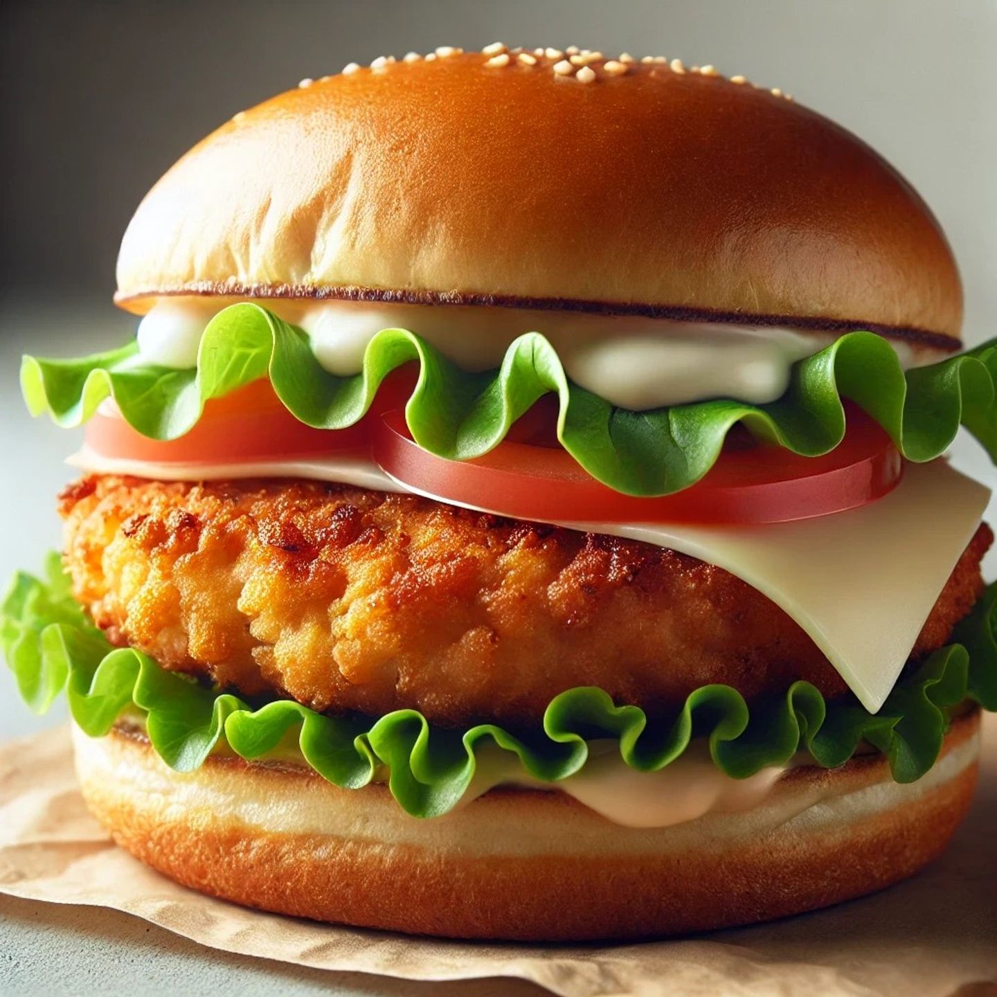 Chicken Burger With Cheese