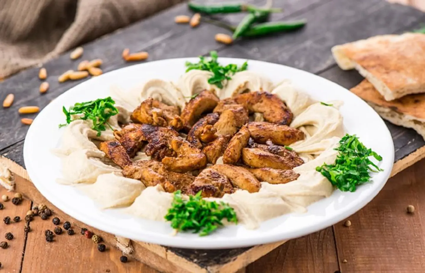حمص مع الدجاج